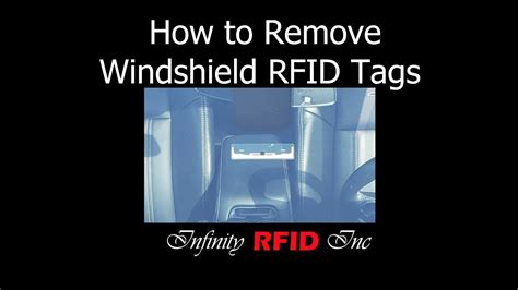 can rfid sticker be removed|windshield rfid removal.